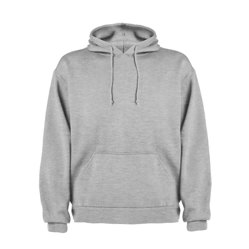 SUDADERA CERRADA CON GORRO GRIS - Arte Bordado