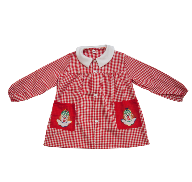 BATA NI O MASCOTA ROJA Arte Bordado