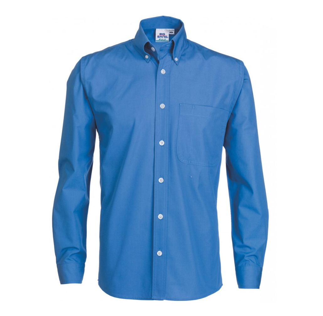 CAMISA AZUL CIELO Bordado